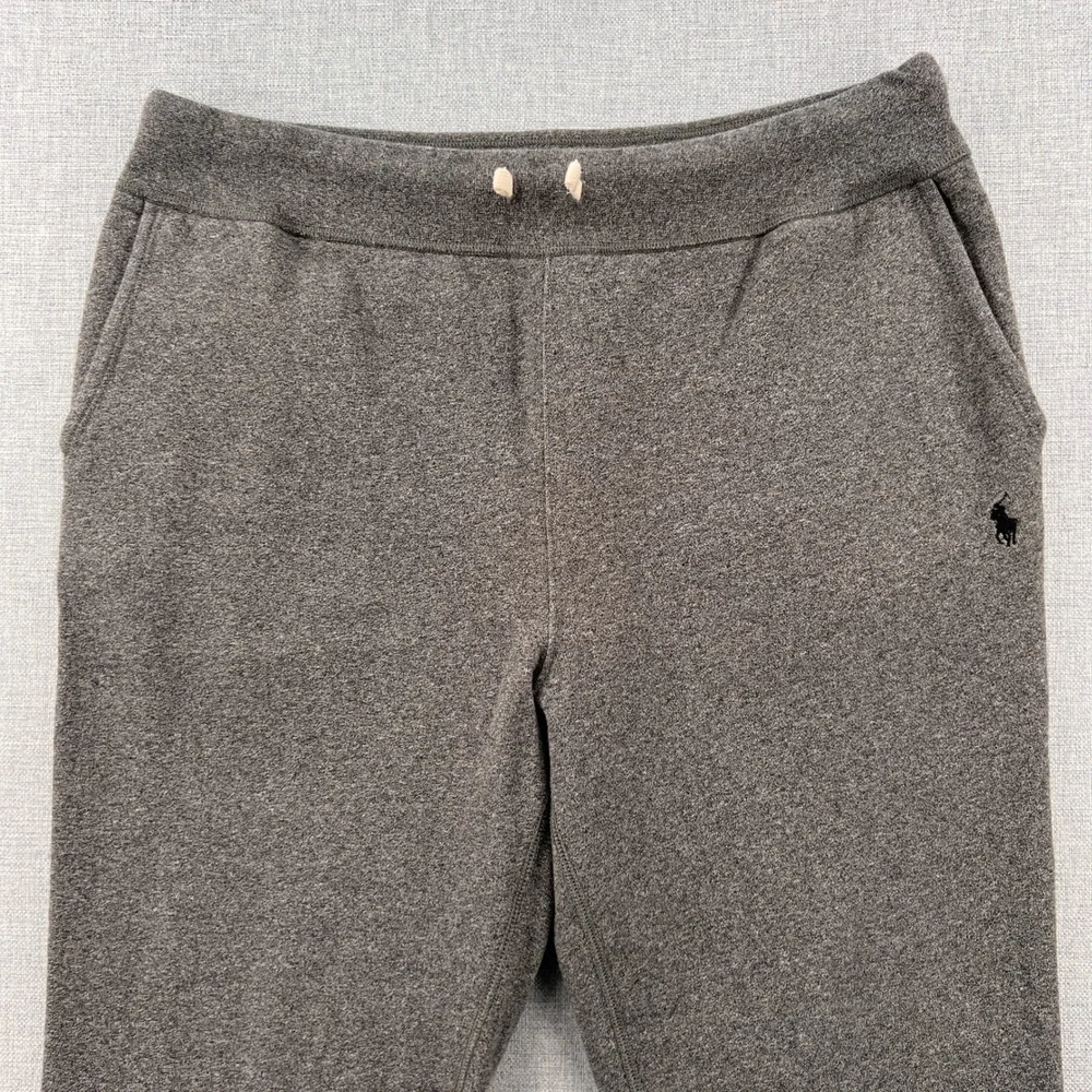 Polo Ralph Lauren Fleece Sweatpants Men XL Gray‎ Pony Logo Lounge Drawstring